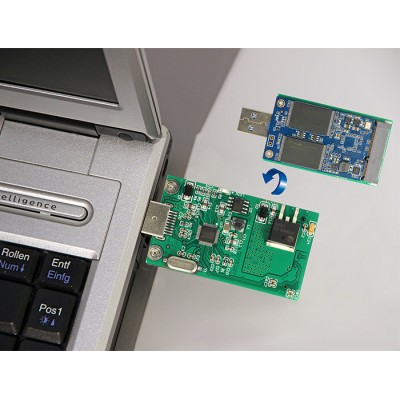 Delock Converter USB 3.0 Type-A male > mSATA full size 2