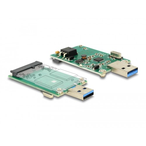 Delock Converter USB 5 Gbps Type-A male  mSATA full size