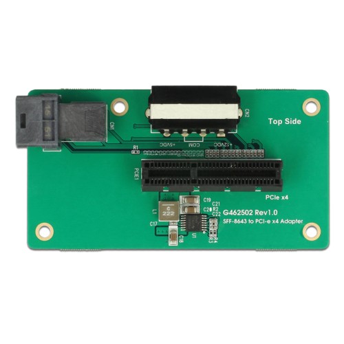 Delock Adapter SFF-8643  PCIe x4 with fixing plate