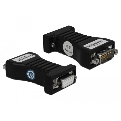 Delock Converter 1 x Serial RS-232 DB9 to 1 x Serial RS-485 with ESD protection 15 kV surge protection 600 W and extended temper