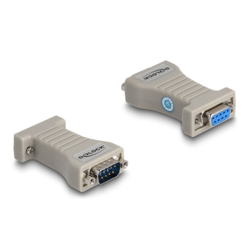 Delock Converter 1 x Serial RS-232 DB9 female to 1 x Serial RS-422/485 DB9 male with ESD protection 15 kV
