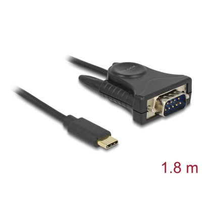 Delock Adapter USB Type-C™  1 x Serial DB9 RS-232