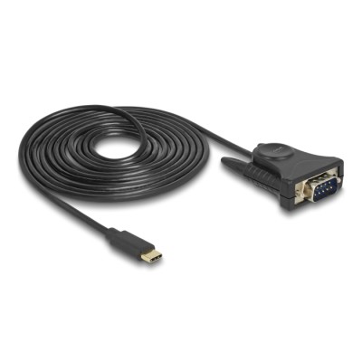 Delock Adapter USB Type-C™  1 x Serial DB9 RS-232 2
