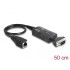 Delock Converter Ethernet LAN RJ45 10/100 Mbps jack to serial RS-232 DB9 male with nuts