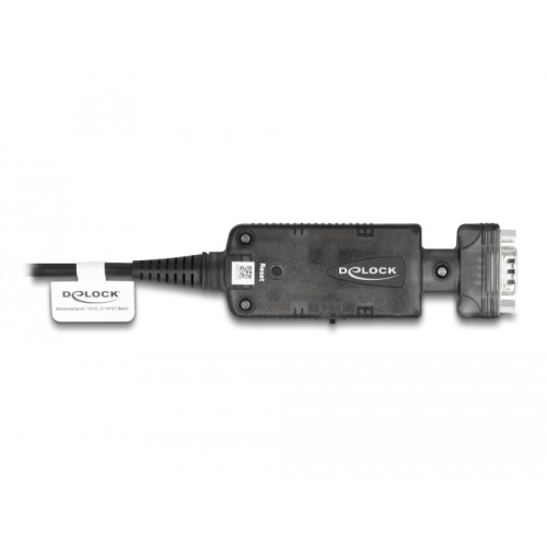 Delock Converter Ethernet LAN RJ45 10/100 Mbps jack to serial RS-232 DB9 male with nuts