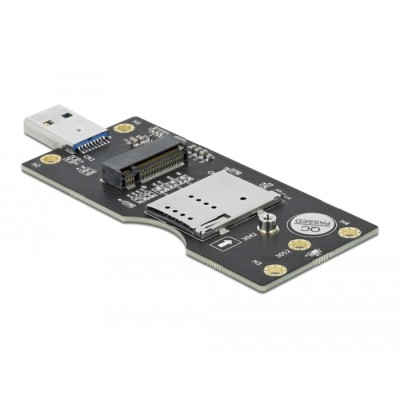 Delock USB 3.0 Converter Type-A male to M.2 Key B with SIM slot 2