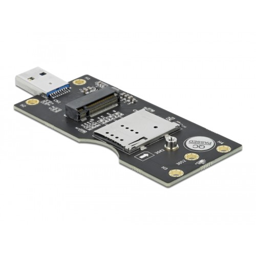 Delock USB 3.0 Converter Type-A male to M.2 Key B with SIM slot