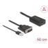Delock Adapter DVI male to DisplayPort 1.2 female black 4K with HDR function 50 cm