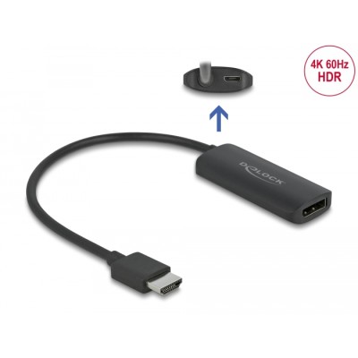 Adapter HDMI-A male to DisplayPort female 4K 60 Hz