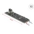 Delock Converter M.2 Key B+M male to 1 x internal USB 10 Gbps Type-E Key A 20 pin female