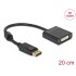 Delock Adapter DisplayPort 1.2 male to DVI female 4K Active black