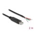 Delock Adapter Cable USB 2.0 Type-A to Serial RS-485 with 3 x open wire ends 2 m
