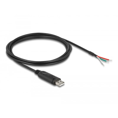 Delock Adapter Cable USB 2.0 Type-A to Serial RS-485 with 3 x open wire ends 2 m 2