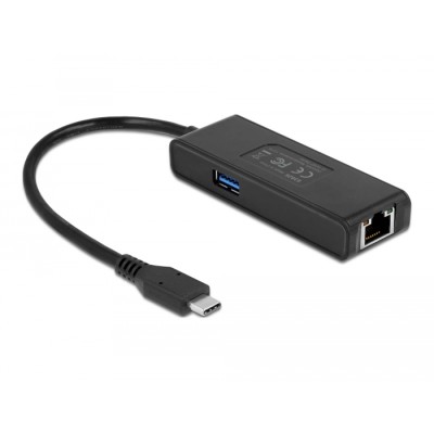 Delock USB Type-C™ Adapter to 2.5 Gigabit LAN with USB Type-A female 2