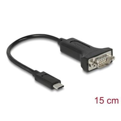 Delock Adapter USB Type-C™  1 x Serial DB9 RS-232