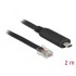 Delock Adapter USB 2.0 Type-C™ male > 1 x Serial RS-232 RJ45 male 2.0 m black