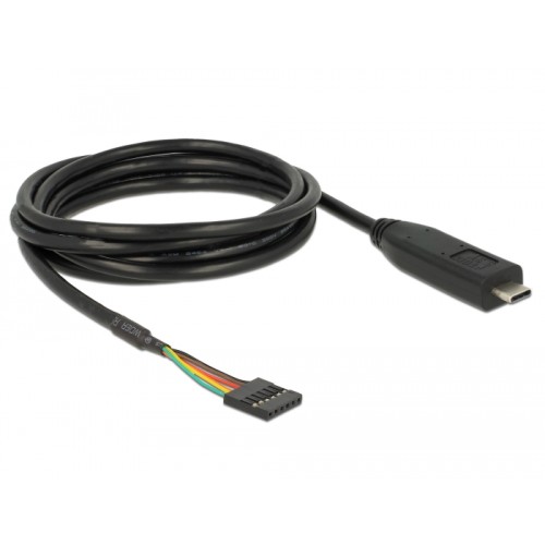 Delock Converter USB Type-C™ 2.0 male to LVTTL 6 pin pin header female 2.0 m