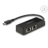 Delock USB Type-C™ Network Adapter Gigabit LAN 2 x RJ45