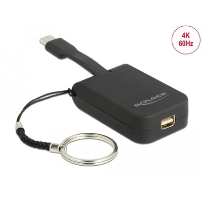 Delock USB Type-C™ Adapter to mini DisplayPort (DP Alt Mode) 4K 60 Hz - Key Chain