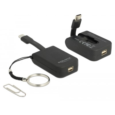 Delock USB Type-C™ Adapter to mini DisplayPort (DP Alt Mode) 4K 60 Hz - Key Chain 2