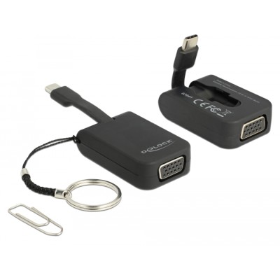 Delock USB Type-C™ Adapter to VGA (DP Alt Mode) - Key Chain 2