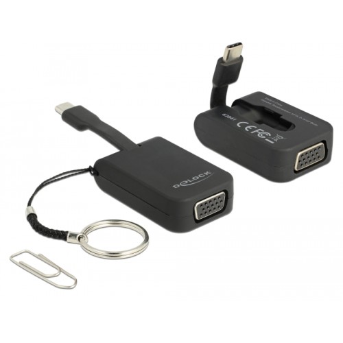 Delock USB Type-C™ Adapter to VGA (DP Alt Mode) - Key Chain