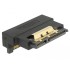 Delock Adapter SATA 22 pin receptacle with latch to plug - angled down