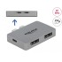 Delock Dual DisplayPort Adapter with 4K 60 Hz and PD 3.0 for MacBook