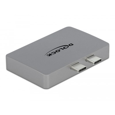 Delock Dual DisplayPort Adapter with 4K 60 Hz and PD 3.0 for MacBook 2