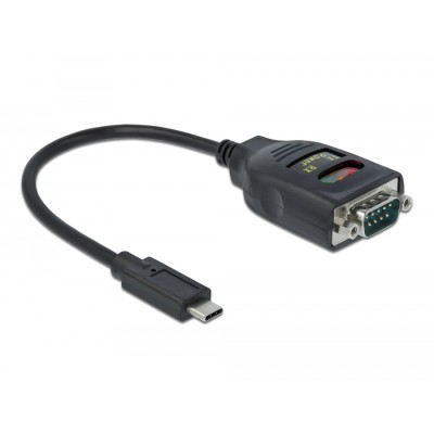 Delock Adapter USB Type-C™ to 1 x Serial RS-232 DB9 with 15 kV ESD protection 2