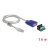 Delock Adapter USB Type-A to Serial RS-422/485 DB9 with surge protection 600 W and extended temperature range