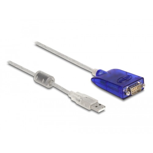 Delock Adapter USB Type-A to Serial RS-422/485 DB9 with surge protection 600 W and extended temperature range