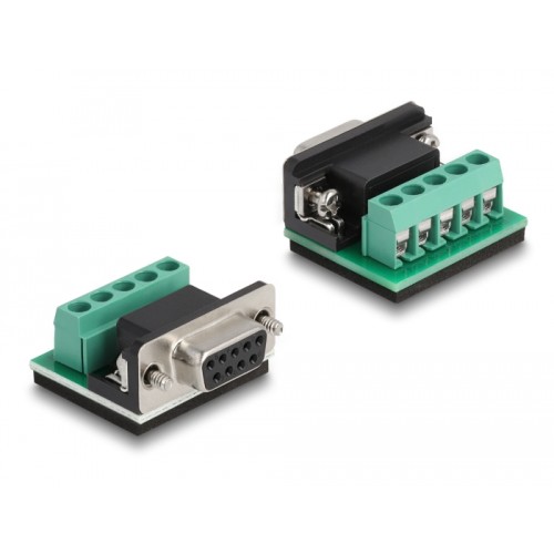 Delock Adapter USB Type-A to Serial RS-422/485 DB9 with surge protection 600 W and extended temperature range