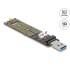 Delock Converter for M.2 NVMe PCIe SSD with USB 3.1 Gen 2