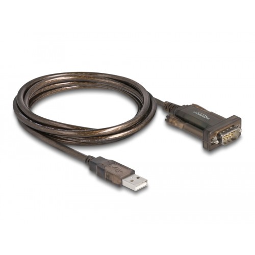 Delock Adapter USB 2.0 Type-A  1 x Serial DB9 RS-232