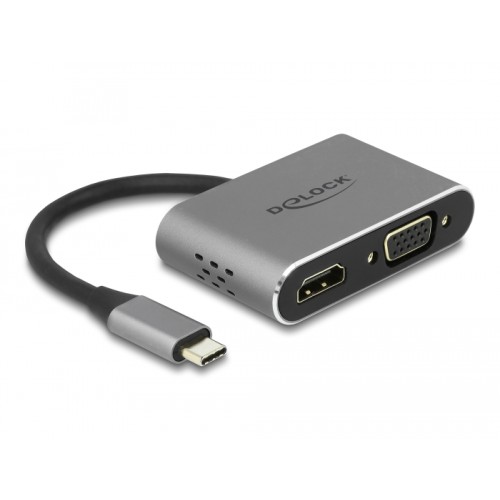 Delock USB Type-C™ Adapter to HDMI and VGA with USB 3.2 Port and PD