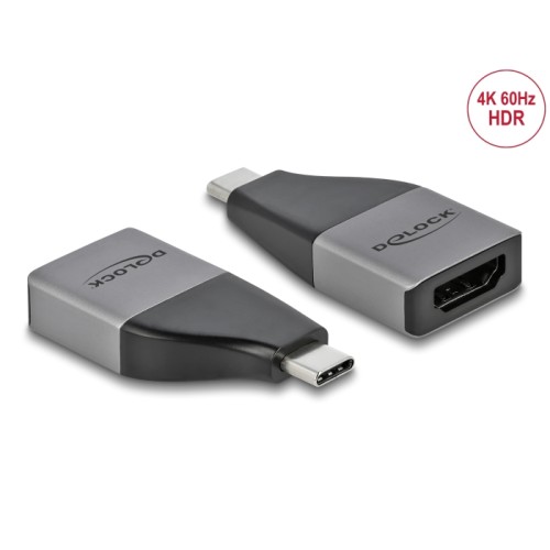 Delock USB Type-C™ Adapter to HDMI (DP Alt Mode) 4K 60 Hz + HDR – compact design