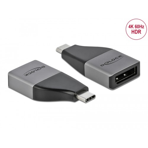 Delock USB Type-C™ Adapter to DisplayPort (DP Alt Mode) 4K 60 Hz – compact design