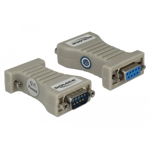 Delock Converter 1 x Serial RS-232 DB9 to 1 x Serial RS-485 with ESD protection 15 kV surge protection 600 W