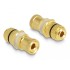 Delock Audio Adapter binding post to binding post for installation, black ring