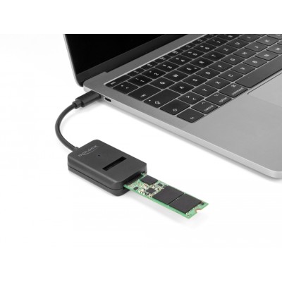 Delock Combo Converter for M.2 NVMe PCIe or SATA SSD with USB Type-C™ 10 Gbps 2