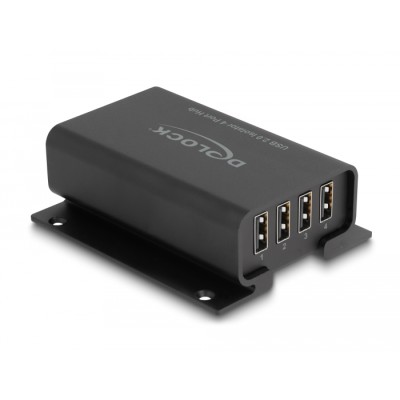 Delock 4 Port USB 2.0 Isolator Hub with 5 kV Isolation for data lines 2