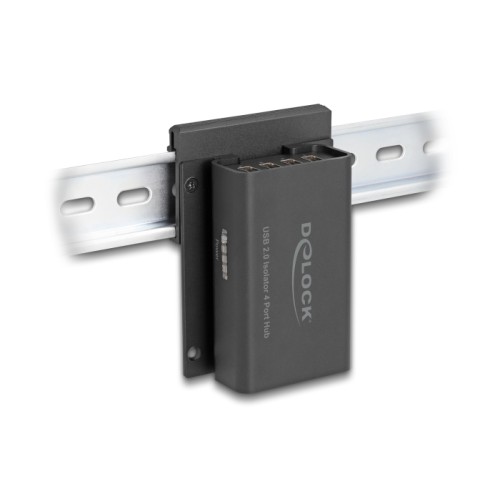 Delock 4 Port USB 2.0 Isolator Hub with 5 kV Isolation for data lines