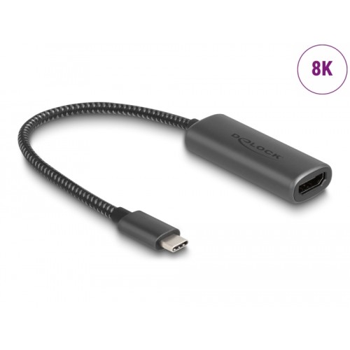 Delock USB Type-C™ Adapter to HDMI (DP Alt Mode) 8K with HDR function aluminium