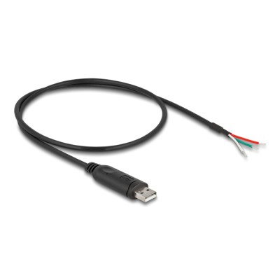 Delock Adapter Cable USB 2.0 Type-A to Serial RS-485 with 3 x open wire ends 0.5 m 2