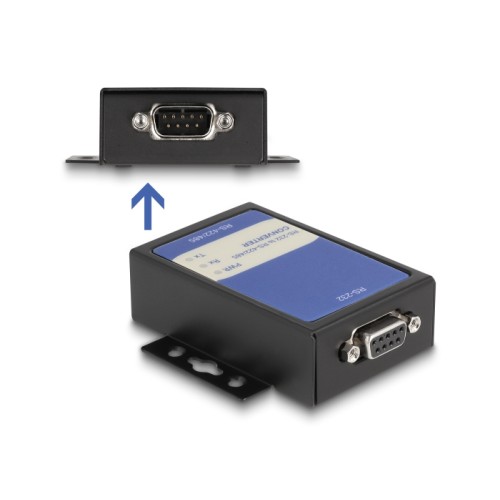 Delock Converter 1 x RS-232 to 1 x RS-422/485 with 15 kV ESD protection power supply 240 V