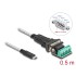 Delock Adapter USB Type-C™ to 1 x Serial RS-422/485 male with 6 pin terminal block 5 V 0.5 m