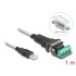 Delock Adapter USB 2.0 Type-A to 1 x Serial RS-422/485 male with 6 pin terminal block 5 V 1 m
