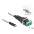 Delock Adapter USB Type-C™ to 1 x Serial RS-422/485 male with 6 pin terminal block 5 V 1 m