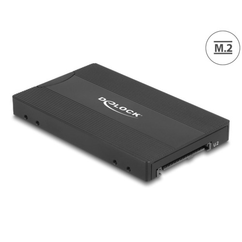 Delock Converter M.2 Key M NVMe SSD to U.2 or M.2 Key B SATA SSD to SATA - tool free